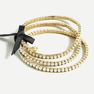 ✨NWT✨J. CREW // Stackable pearl stretch bracelets